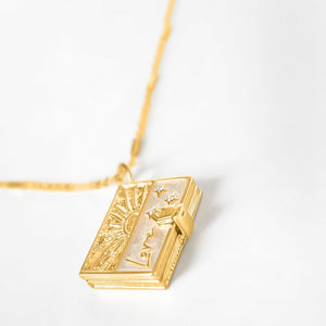 Secret Scriptures Locket: Love - Gold